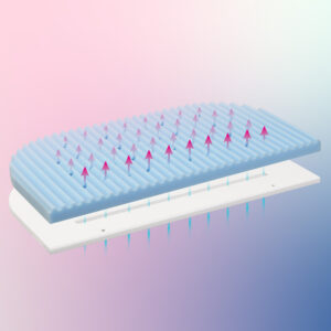 Holes in mattress core work in tandem with the sleeping platform to better allow airflow