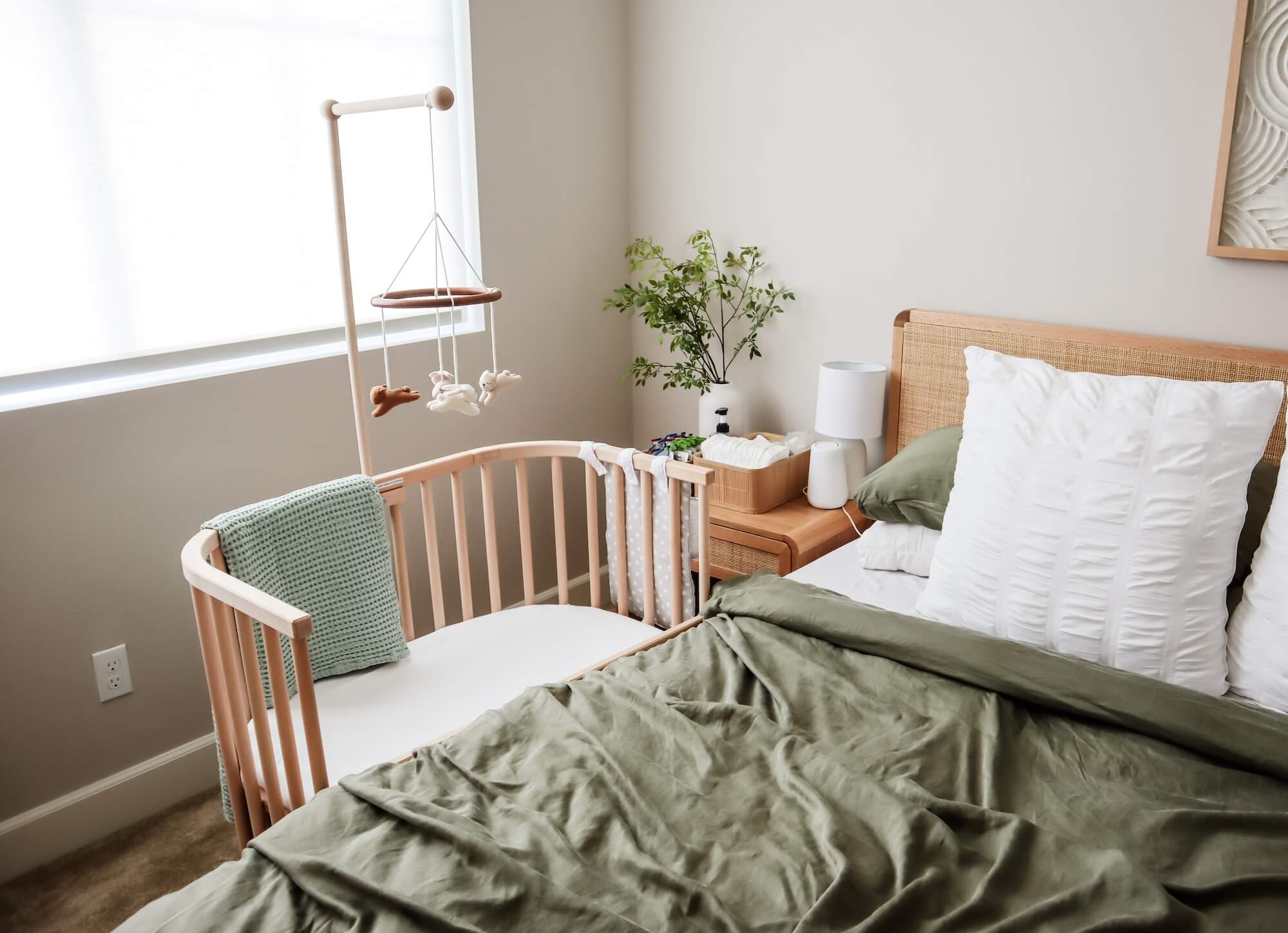 Bassinet attached to parents bed online